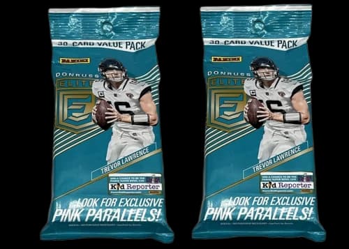 2023 Panini Donruss Elite Football Pink Parallels Hanger Pack 2x Lot