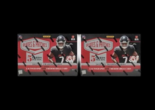 2023 Panini Plates and Patches Football Hobby Box 2x Lot