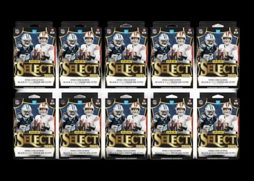 2023 Panini Select Football Hanger Box (Black and Gold Die-Cuts) 10x Lot