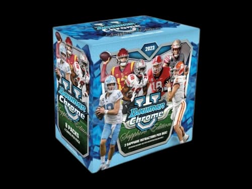 2023 Topps Bowman University Chrome Football Sapphire Edition Box