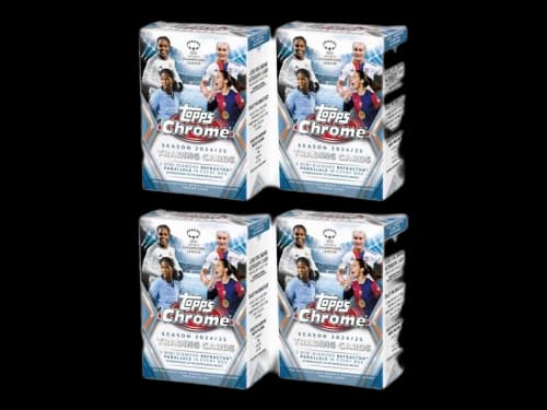 2024-25 Topps Chrome UEFA Women's Champions League Value Box 4x Lot