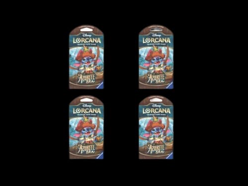 2024 Disney Lorcana Azurite Sea Booster Pack 4x Lot