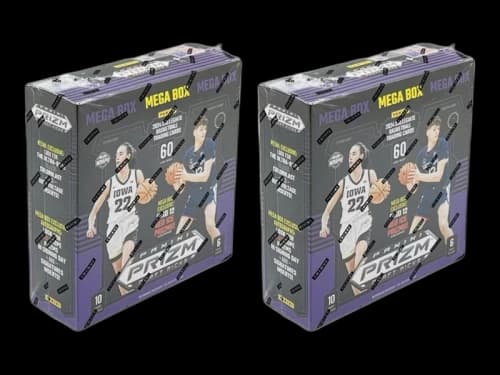 2024 Panini Prizm Collegiate Draft Picks Basketball Mega Box (Red Ice Prizms) 2x Lot