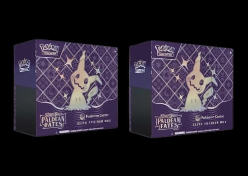 2024 Pokémon Scarlet & Violet Paldean Fates Pokemon Center Elite Trainer Box 2x Lot