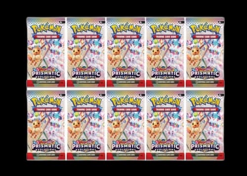 2024 Pokémon Scarlet & Violet Prismatic Evolution Booster Pack 10x Lot