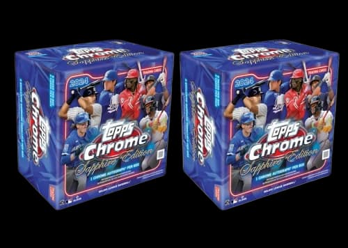 2024 Topps Chrome Sapphire Baseball Hobby Box (2x Lot)