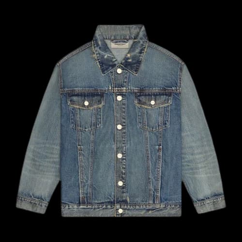 Fear of God Essentials Denim Trucker Jacket 'Dark Indigo'