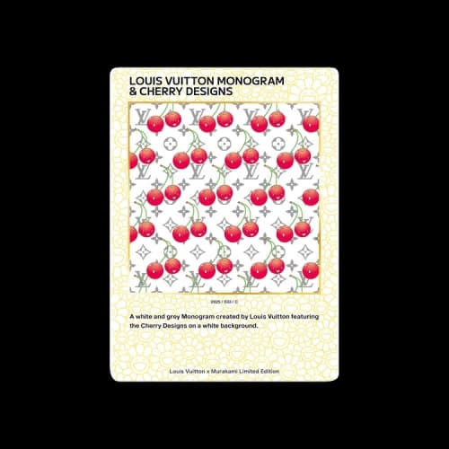 Louis Vuitton x Takashi Murakami Louis Vuitton Monogram & Cherry Designs Collectible Trading Cards