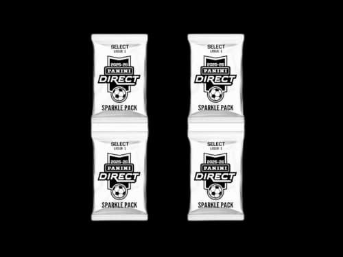 2025-26 Panini Select Ligue 1 White Sparkle Pack 4x Lot