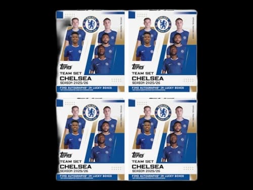 2025-26 Topps Team Set Chelsea Hobby Box 4x Lot
