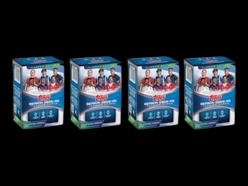 2025-26 Topps UEFA Club Competitions Soccer Blaster Box 4x Lot