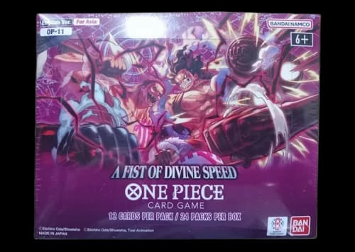2025 Bandai One Piece Card Game A Fist Of Divine Speed (OP-11) Booster Box English Ver. (For Asia)