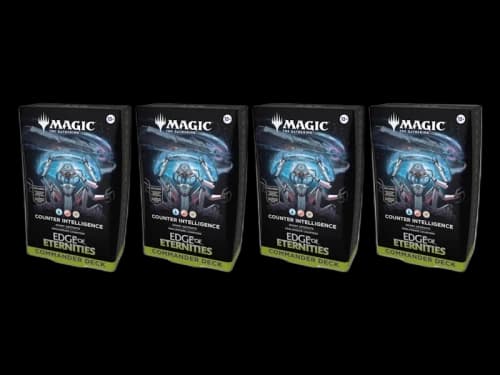 2025 Magic: The Gathering Edge of Eternities Counter Intelligence Commander Deck 4x lot