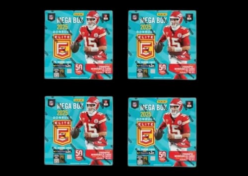 2025 Panini Donruss Football Elite Mega Box 4x Lot