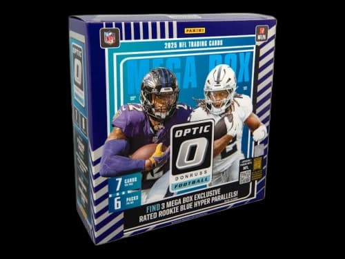 2025 Panini Donruss Optic Football Mega Box (Blue Hyper)
