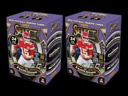 2025 Panini Select Football Blaster Box (Red & Blue Prizm Shock) 2x Lot