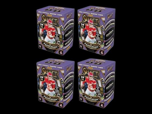 2025 Panini Select Football Blaster Box (Red & Blue Prizm Shock) 4x Lot