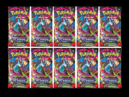 2025 Pokémon Mega Evolution Phantasmal Flames Mega Charizard X Booster Pack 10x Lot