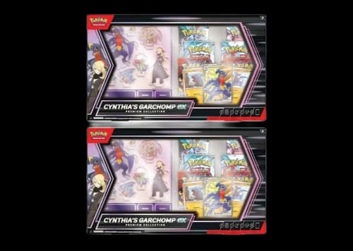 2025 Pokémon Scarlet & Violet Cynthia's Garchomp ex Premium Collection Box 2x Lot