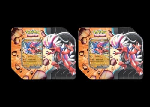 2025 Pokémon Scarlet & Violet Journey Together Koraidon EX Slahing Legends Tin 2x Lot