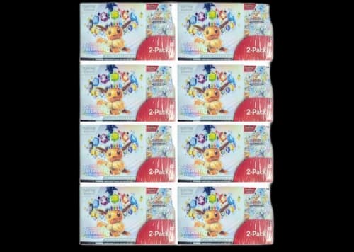 2025 Pokémon Scarlet & Violet Pristmatic Evolutions Elite Trainer Box + Booster Costco Bundle 8x Lot