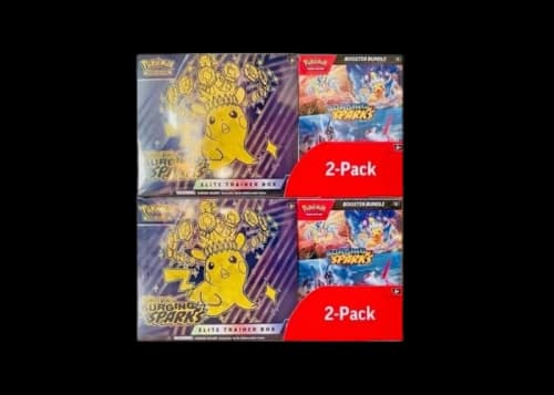 2025 Pokémon Scarlet & Violet Surging Sparks Elite Trainer Box & Booster Bundle Costco 2-Pack 2x Lot