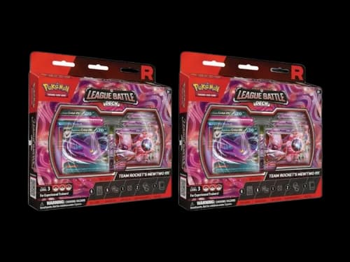 2025 Pokémon Team Rocket Mewtwo ex League Battle Deck Box 2x Lot