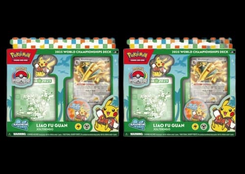 2025 Pokemon World Champion Deck Anaheim Liao Fu Guan Gholdengo Box 2x Lot