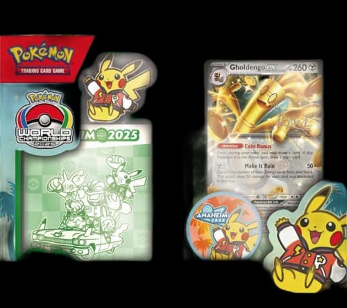 2025 Pokemon World Champion Deck Anaheim Liao Fu Guan Gholdengo Box