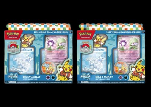 2025 Pokemon World Champion Deck Anaheim Riley McKay KSI's Gardevoir Box 2x Lot