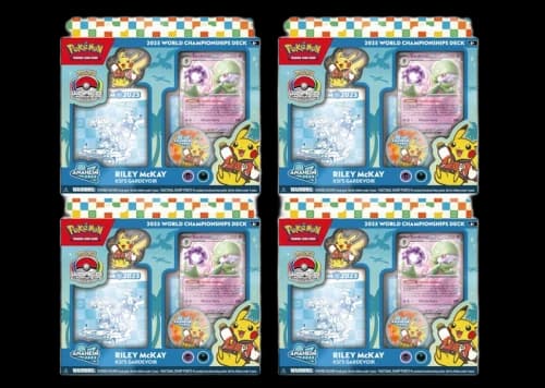 2025 Pokemon World Champion Deck Anaheim Riley McKay KSI's Gardevoir Box 4x Lot