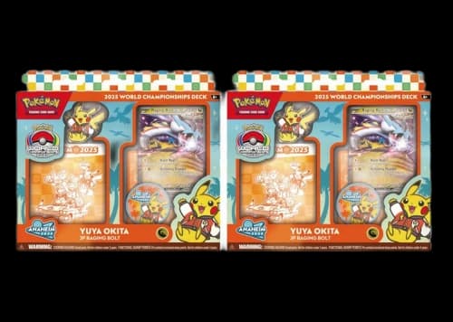 2025 Pokemon World Champion Deck Anaheim Yuya Okita Raging Bolt ex Box 2x Lot