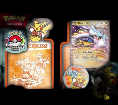 2025 Pokemon World Champion Deck Anaheim Yuya Okita Raging Bolt ex Box