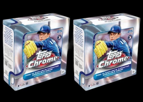 2025 Topps Chrome Baseball Mega Box 2x Lot