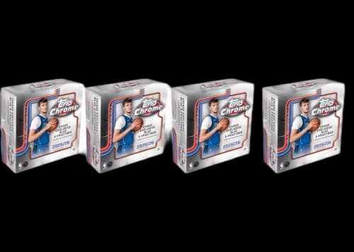 2025-26 Topps Chrome Basketball Mega Box 4x Lot