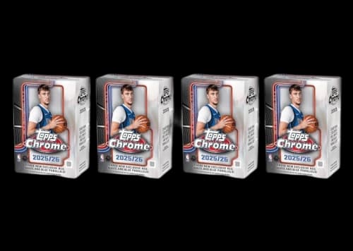 2025-26 Topps Chrome Basketball Value Box 4x Lot