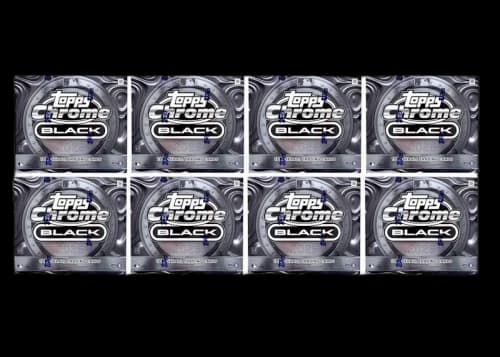2025 Topps Chrome Black Baseball Hobby Box 8x Lot