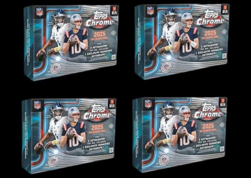 2025 Topps Chrome Football Breakers Delight 4x Lot