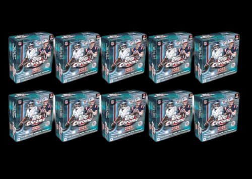 2025 Topps Chrome Football Fanatics Exclusive Mega Box 10x Lot