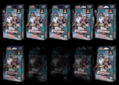 2025 Topps Chrome Football Hanger Box 10x Lot