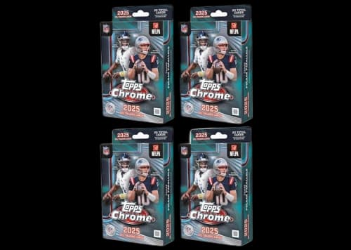 2025 Topps Chrome Football Hanger Box 4x Lot