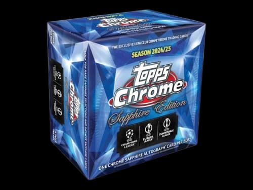 2025 Topps Chrome Sapphire UEFA Club Competitions Box