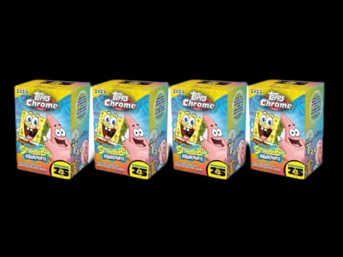 2025 Topps Chrome SpongeBob 25th Anniversary Blaster Box 4x Lot
