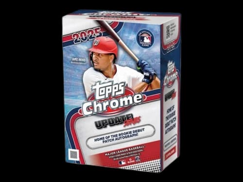 2025 Topps Chrome Update Series Baseball Blaster Box