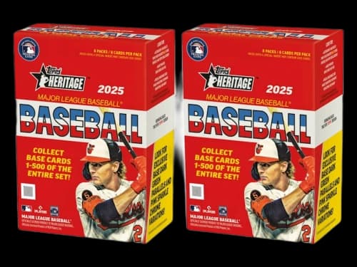 2025 Topps Heritage Baseball Value Box 2x Lot
