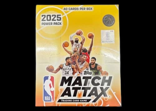 2025 Topps NBA Match Attax Power Pack TOPPS-MA-NBA001 Booster Box