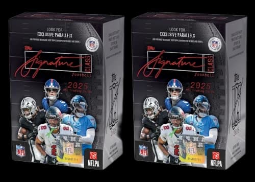 2025 Topps Signature Class Football Value Box 2x Lot