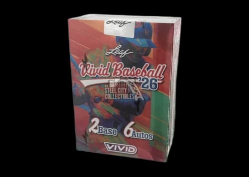 2026 Leaf Vivid Baseball Hobby Box Sealed Case (12 Hobby Boxes)