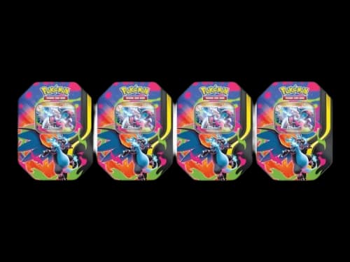 2026 Pokémon Mega Charizard X ex Tin 4x Lot