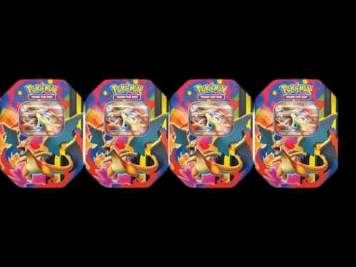 2026 Pokémon Mega Charizard Y ex Tin 4x Lot